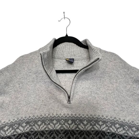 Nautica Men’s Wool-blend Fair Isle Quarter Zip Sweater xxl Christmas sweater - Picture 10 of 16